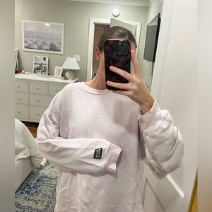 Daily Drills Oversized Crew - Light Pink, XS/SM but oversized!!!